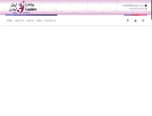 Tablet Screenshot of littleleaders.net